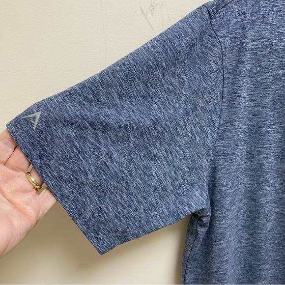 Antiqua Seattle Seahawks NFL Short Sleeve Polo Men’s Shirt Heather Navy Large - Picture 4 of 8